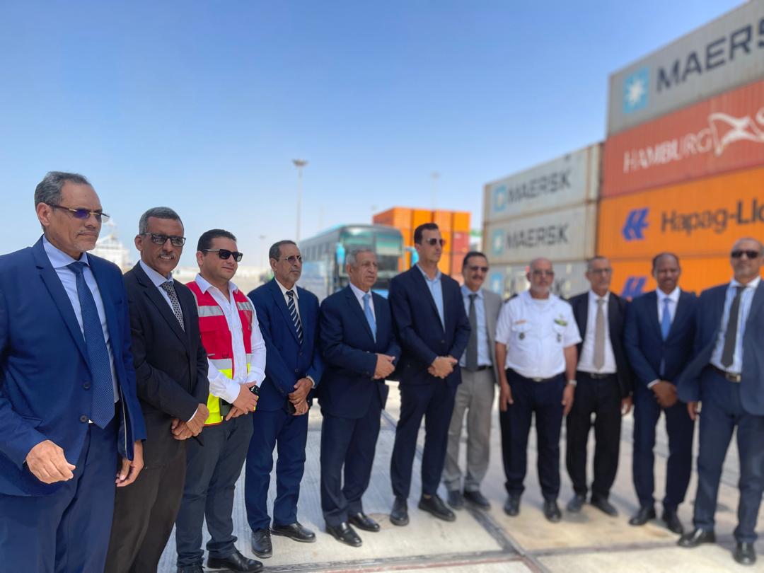 Le président de l’Académie Arabe des Sciences, des Technologies et des Transports Maritimes en visite au Port de Nouakchott